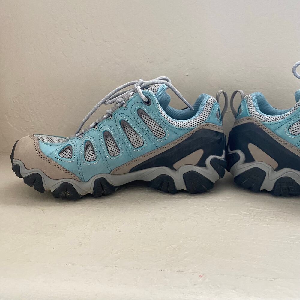 Oboz Sawtooth II Low Hiking Shoes Womens Size 8 Blue Gray Waterproof - Picture 4 of 7